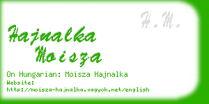 hajnalka moisza business card